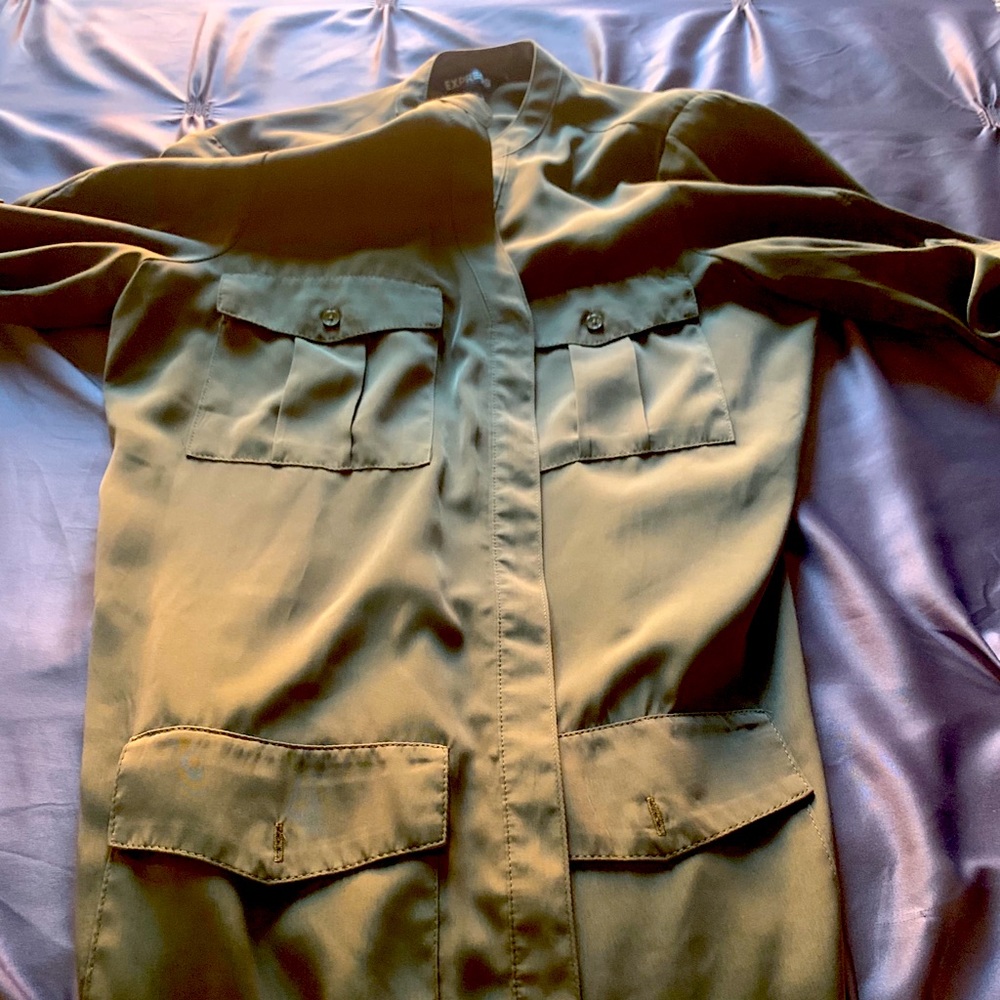 Express Green Dress Size small
